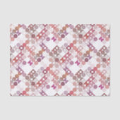 Chic Mauve Taupe Dusty Roos Circles Art Patroon Tissuepapier (Voorkant)