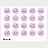 Chic Meant To Bee Bruiloft Ronde Sticker (Vel)
