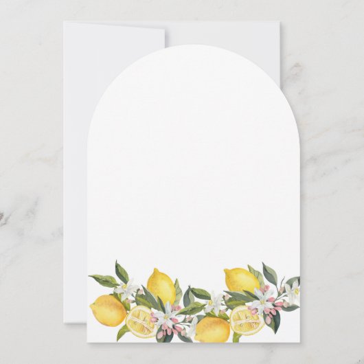 Chic Mediterraans Fotohuwelijk Save the Date Kaart (Achterkant)