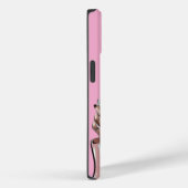 Chic Meisje met Rommelige Knot Drinkt Koffie Paste Case-Mate iPhone Case (Achterkant / Rechts)