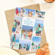 Chic Mele Kalikimaka Familie Foto Collage Strand