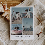 Chic Mele Kalikimaka Kerstmis Fotocollage Feestdagenkaart<br><div class="desc">Deze chique Mele Kalikimaka kerstfoto collage vakantie kaart is de perfecte eenvoudige vakantie groet. Het eenvoudige ontwerp is voorzien van klassieke minimalistische zwart-wit typografie met een rustieke boho-gevoel. Houd het ontwerp minimaal en elegant, zoals het is, of personaliseer het door uw eigen afbeeldingen en illustraties toe te voegen. Personaliseer de...</div>