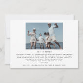 Chic Meowy Kerstmis nieuwe katfotoserie Feestdagenkaart (Achterkant)