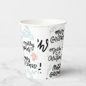 Chic Merry Christmas Party Theme Custom Paper Cup Papieren Bekers (Links)