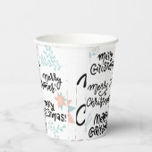 Chic Merry Christmas Party Theme Custom Paper Cup Papieren Bekers (Rechts)
