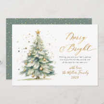 Chic Merry en Bright Gold Script Kerstboom