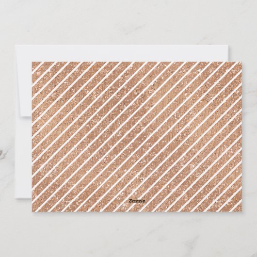 Chic Merry Glitter Photo Booth Film Strip Holiday Feestdagenkaart (Achterkant)