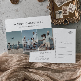 Chic Merry kerstjaar in Review 3 Foto Feestdagenkaart