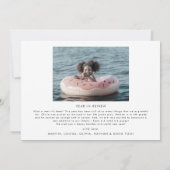 Chic Merry kerstjaar in Review 4 Foto Feestdagenkaart (Achterkant)