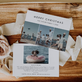 Chic Merry kerstjaar in Review 4 Foto Feestdagenkaart