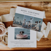 Chic Merry kerstjaar in Review 4 Foto Feestdagenkaart
