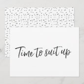 Chic met de hand geschreven "Tijd om je klaar te m (Voorkant / Achterkant)