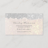 Chic Metallic Gold Glitter Visitekaartje (Achterkant)