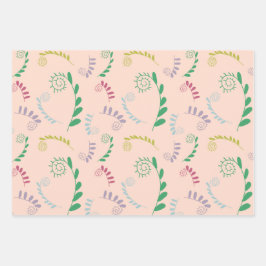 Chic Mimosa Leaves Gift Inpakpapier Vel