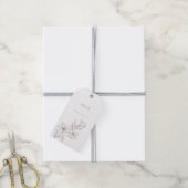 Chic Minimal Floral Prijs Labels Cadeaulabel (Met Touw)