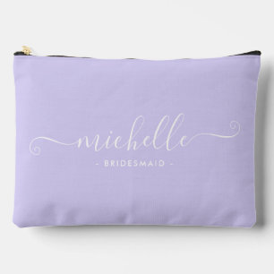 Chic Minimal Iris Paars Persoonlijke Bruidsmeisje Etui