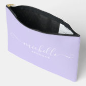 Chic Minimal Iris Paars Persoonlijke Bruidsmeisje  Etui (Open)