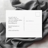  Chic Minimal Modern Photo Monogram Wedding  Briefkaart