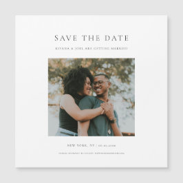 Chic Minimal Moderne Foto Sla de datummagneet op