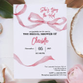 Chic Minimal She's Tying the Knot Bridal Shower  Kaart