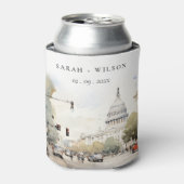 Chic Minimal Washington DC, Verenigde Staten Water Blikjeskoeler (Blikje Voorkant)