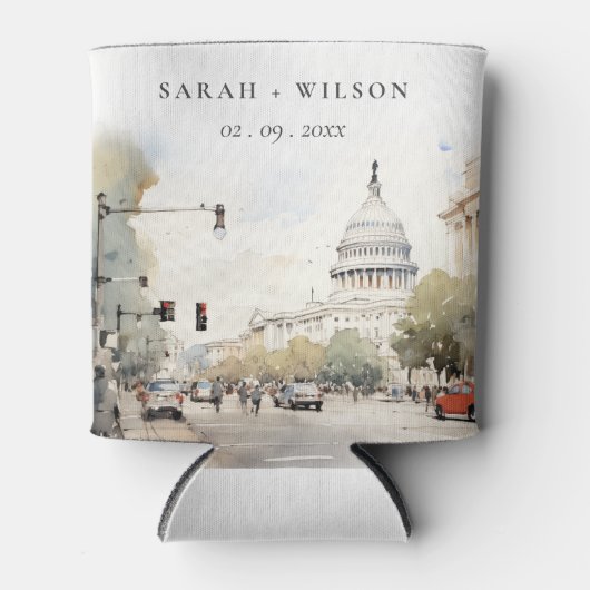 Chic Minimal Washington DC, Verenigde Staten Water Blikjeskoeler (Voorkant)