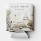 Chic Minimal Washington DC, Verenigde Staten Water Blikjeskoeler (Achterkant)