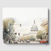 Chic Minimal Washington DC, Verenigde Staten Water Gastenboek (Achterkant)