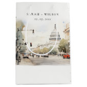 Chic Minimal Washington DC, Verenigde Staten Water Medium Cadeauzakje (Voorkant)