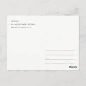 Chic Minimal Washington DC, VS Waterverf Reis Briefkaart (Achterkant)