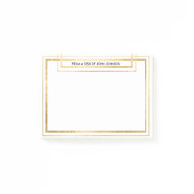 Chic Minimalism Golden Folie Kantoor Message