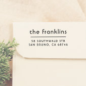 Chic Minimalist Aangepast adres Zelfinktende Stempel