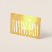 Chic Minimalist Bedankt Opmerking Stijlvolle Glam  Folie Kaarten (Voorkant)