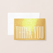 Chic Minimalist Bedankt Opmerking Stijlvolle Glam  Folie Kaarten (Voorkant met envelop)