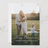 Chic Minimalist Christmas Card Bedankkaart (Voorkant)