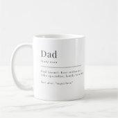 Chic Minimalist Dictionary Definition Dad Koffiemok (Links)