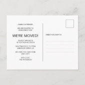 Chic Minimalist New Home Moving Aankondigingskaart (Achterkant)