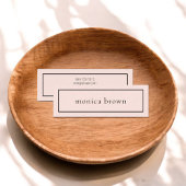 Chic Minimalist Professional | Blush Pink Mini Visitekaartje