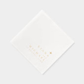 Chic Minimalist Wedding ID1020 Folie Servetten (Rechts)