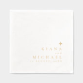 Chic Minimalist Wedding ID1020 Folie Servetten (Voorkant)