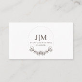 Chic minimalist Wedding Planner Visitekaartje (Voorkant)