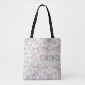 Chic Minimalist: Zwart-wit Bloemen Tote Bag (Voorkant)