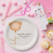 Chic-minimalistisch Beer ballonBaby shower Papieren Bordje (Feest)