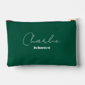 Chic, minimalistisch diep Blauwgroen groen Etui (Achterkant)