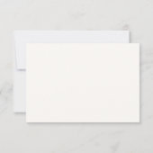 Chic Minimalistisch Monogram Huwelijks RSVP Kaartje (Achterkant)