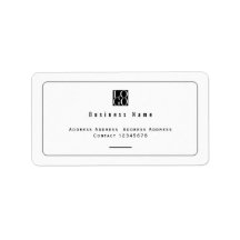 Chic Minimalistisch Zakelijk Logo Wit
