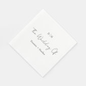 CHIC minimalistische elegantie bruiloft Servet (Hoek)