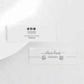 Chic Minimalistische Social Media Oorbel Kaart Mini Visitekaartje