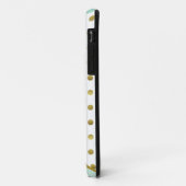 Chic Mint and Gold Polka Dots  Case-Mate iPhone Case (Achterkant/links)