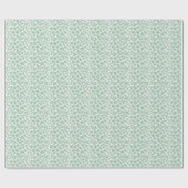 Chic Mint Giraffe Print Baby shower Cadeaupapier (Vlak)